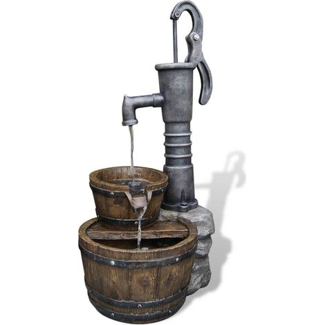 Ubbink – Fontaine de jardin cascade Las Vegas – Matériau polyrésine – Débit 350 l/h – Dimensions H 80,5 x L 42 x P 36,5 cm (1/10)