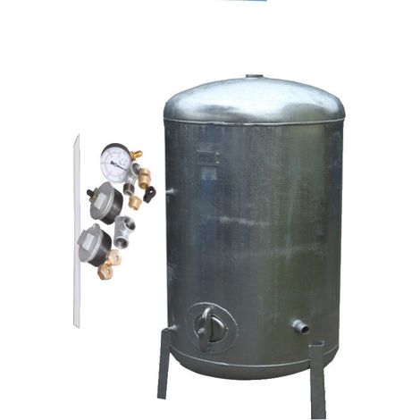 Réservoir surpresseur à eau galvanisé 6 bar 500 L avec accessoires
