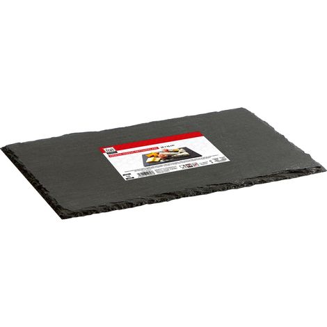 MAURY'S VASSOIO RETTANGOLARE IN ARDESIA 35 X 15 CM PER ANTIPASTI O DESSERT