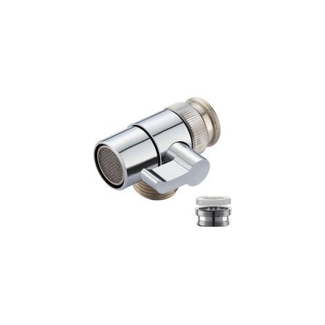 Diverter en Cuivre chromé pour robinet évier de cuisine ou robinet évier de salle de bain Pièce de rechange de robinet SBA021 (1/4)