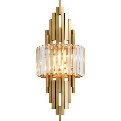 Lyon - Elegante lampada da parete, color rame, 600x250 mm, 2xE14 (1/5)