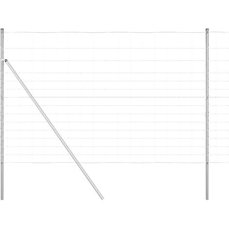 Maison Exclusive - Ground Fix Geschweißter Drahtzaun 25 x 1,6 m (