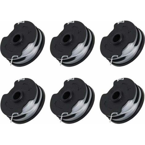 Lot de 6 Bobines de Rechange pour Débroussailleuse Sans Fil Parkside PRTA 20-Li C3 IAN351753. (1/4)