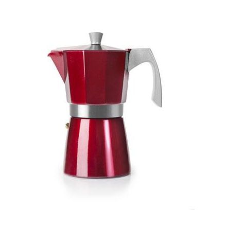 Kaffeemaschine ibili Espresso Cafeteria rot Aluminium 3 Tassen