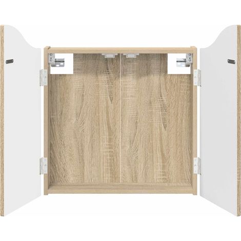 vidaXL Armario para dianas Roble Sonoma 56 x 12 x 63 cm (1/2)