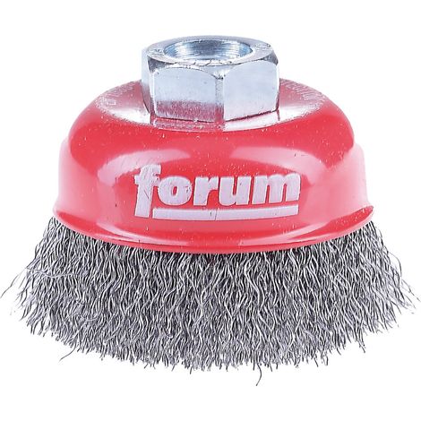 Brosse à godets fil d'acier M14 125 x 0,3 mm serti (1/3)