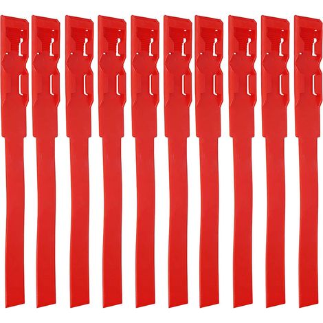 Sheep Collar, Adjustable Multifunctional Soft PU Cattle Collar 10 Pieces for Cluster Isolation (Red) (1/5)