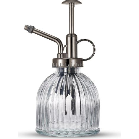 16,5 Cm De Haut En Verre Mr. Plant  Flacon Pulvrisateur D'arrosage En Verre Transparent Et Vintage Avec Pompe Suprieure, Petit Arrosoir Succulent (1/5)