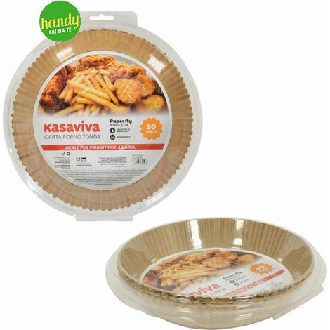 Carta Forno Tonda Kasaviva Paper fly 50 pezzi Ø 20 x 4,5 cm