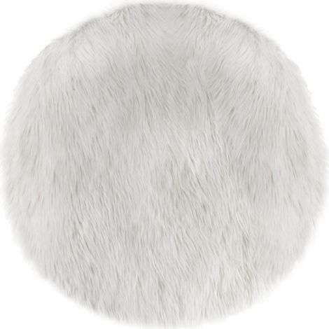 Tappeto in pelliccia sintetica bianca per bambini d90cm - Atmosphera créateur d'intérieur