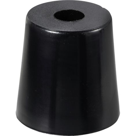 TRU COMPONENTS TC-11654340 Pied d'appareil vissable, rond noir (l x H) 50 mm x 50 mm 1 pc(s) (1/3)
