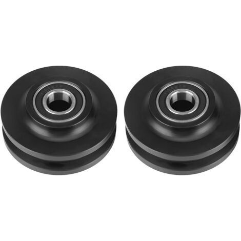 2pcs Sliding Caster Wheel Barn Door Cupboard Caster Hardware Cabinet Window Sliding Pulley (1/5)