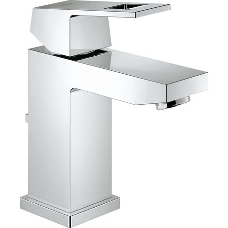Grohe 2312700E Eurocube Miscelatore Monocomando per Lavabo a Risparmio Idrico, Cromo, Lavabo S ECO (1/4)