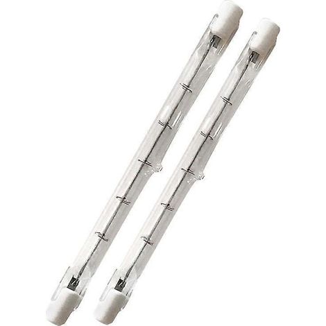 HOXILEELEO - confezione da 5 lampadine alogena 500 W R7S 118 mm, dimmables, risparmio energetico, per il proiettore lineare J118, illuminazione di sicurezza. (1/5)