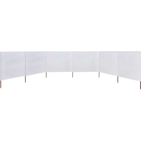 Maison Exclusive - Paravent 6 panneaux Tissu 800 x 80 cm Blanc (1/5)