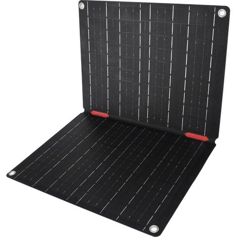 Panneau solaire pliable ETFE 60 W 60 A avec contrôleur, prise OBD, câble, 12 V, étanche IP68, kit de chargeur solaire pour voiture (1/5)