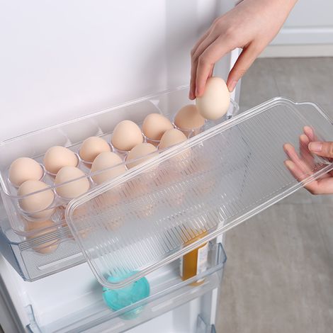 Boîte de Rangement Œufs 12 Cases, Organisateur Portable pour Œufs, Conteneur de Conservation Alimentaire
