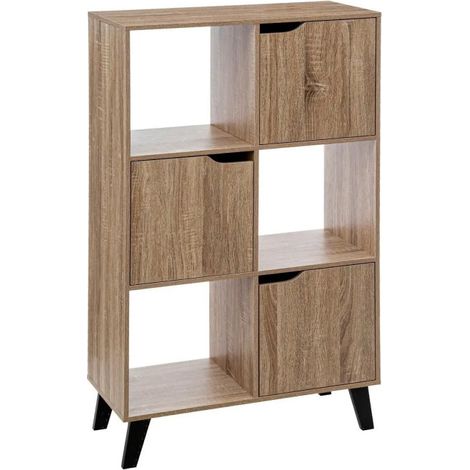 Étagère 6 Cases Design "Mix'n'Modul" 113cm Beige (1/3)