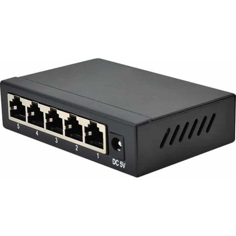 DIPROGRESS DPNS05GM switch di rete Non gestito Gigabit Ethernet (10/100/1000) Nero