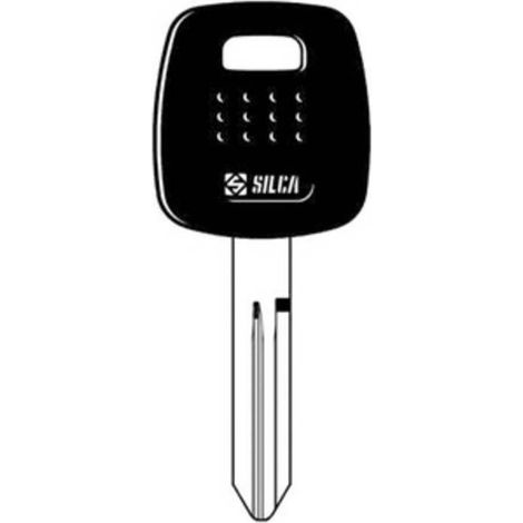 2 x SILCA NSN14TE CHIAVE TRANSPONDER VUOTA OTTONE
