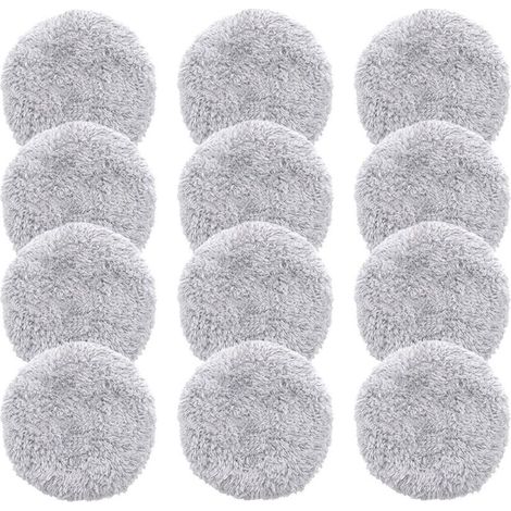 12 Pack Window Cleaning Cloths Robot Vacuum Cleaner Parts Wet Mop for Window Cleaning Robot (1/4)