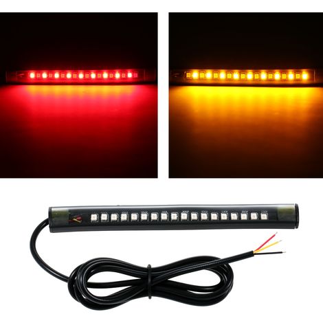 Bande LED Flexible Universelle 18 LED - pour Feu de Plaque, Clignotant ou Feu Stop Moto/Remorque, 12V