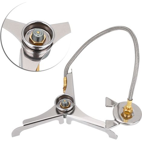 Convertisseur de brûleur pour mini-réchaud d'extérieur, adaptateur pour bouteille de gaz longue (1/5)