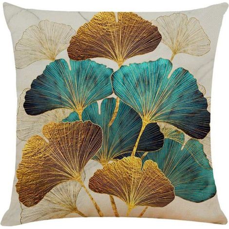 Taie d'oreiller - - Lot de 4 - 45x45 cm - Coton et lin - écologique et élégant (1/5)