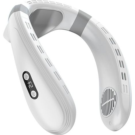 Ventilateur de cou portable rechargeable – Refroidissement rapide 20°C en 1 seconde – 3 vitesses – Batterie 8000 mAh – Design sans lame (1/5)