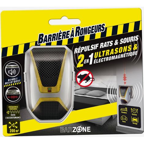Repellente ad ultrasuoni ed elettromagnetico per ratti e topi