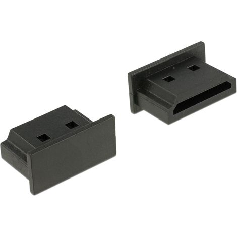 Delock Cubierta contra Polvo para HDMI A hembra sin agarre. 10 piezas en negro