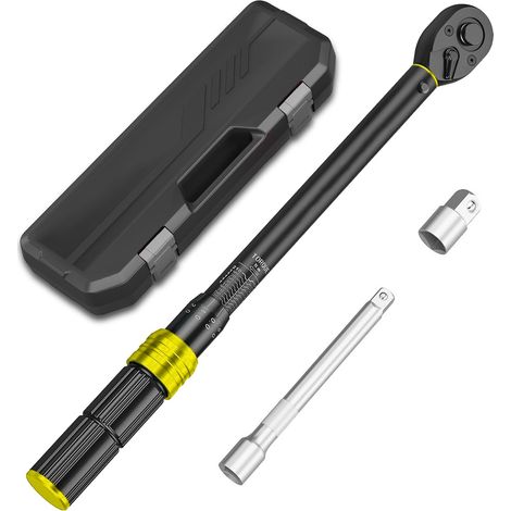 LLAVE DINAMOMETRICA 3/8" TORQUE: 5 - 60 Nm con certificado de calibración, ALUMINIO