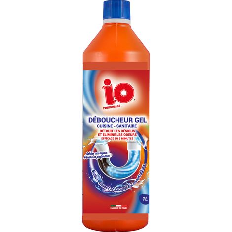 Abflussreiniger Gel für Küche und Sanitär 1l Gel Abflussreiniger für Küche und Sanitär 1l - Io