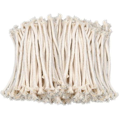 Mèche de Lampe 50 Pièces Mèche de Remplacement Meche Lampe a Petrole Meche Bougie Mèche de Lampe à Huile Meche Lampe à Huile Mèche Tressée en Coton pour Lampe à Petrole,15cm x 6mm (1/5)