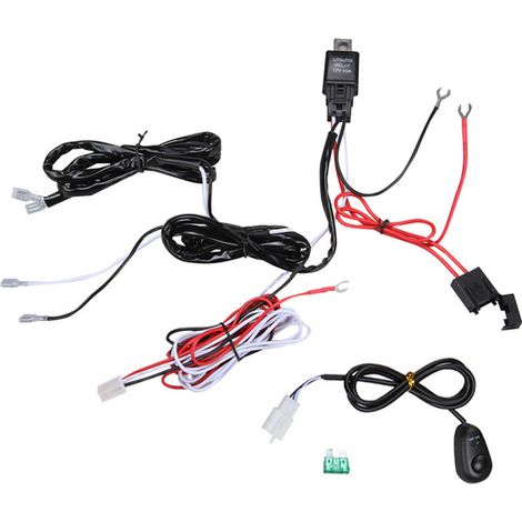 Faisceau de câblage professionnel pour barre de feux de travail LED avec fusible et relais 12 V 40 A (1/4)