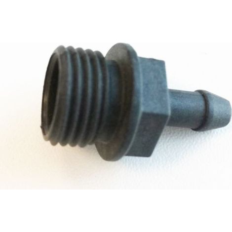 Racor salida dosificador 3/8" - tubo 6 mm.