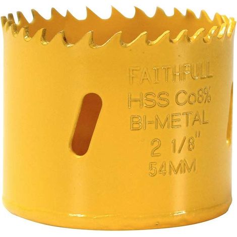 Faithfull Varipitch 54mm Bi-Metal Holesaw with HSS Teeth for Wood and Non-Ferrous Metals