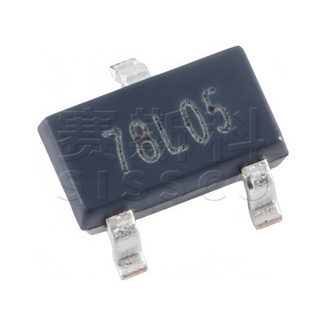 Changdian/Changjing CJ78L05 SOT-23-3L 5V 100mA SMD three-terminal voltage regulator, electronic component chip, 5 pieces, packaged and shipped.