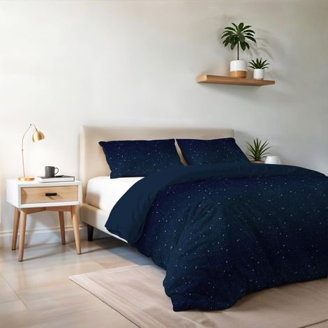 Housse de Couette Fashion, Microfibre, Stars, 2 Places (1/5)