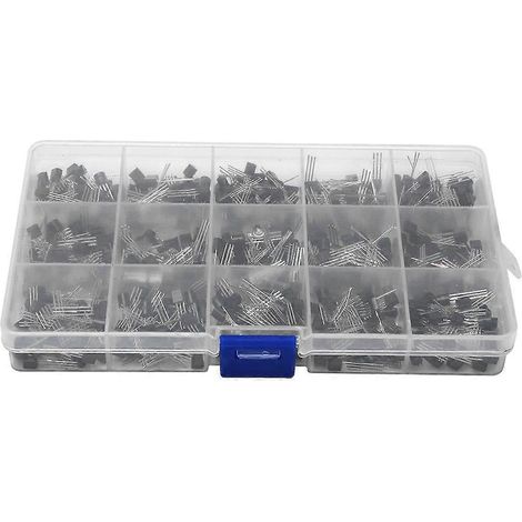 600 Stück gerader NPN-Einsatz-Transistor-Bausatz für TO-92 PNP 2N2222-S9018 (Universalanwendungen)