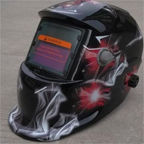 ZOLGINAH Casque de Soudure Automatique - Masque de Soudure avec 2 Lentilles et 2 Capteurs de filtre à ombre réglables DIN9-13 pour le soudage à l'arc de MIG TIG MAG [Classe énergétique A+++] (1/5)