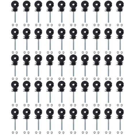 BUNTHAUS 50 Clous Isolateurs Filetés M6 pour Clôture ÉlectriqueVis Isolantes pour Élevage d'AnimauxInstallation Facile et Sécurisée (1/5)