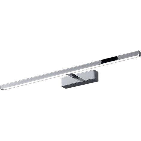 Applique Led Métal Chrome Poli, 16W, Cct 3000K/4000K/6000K, Diffuseur Orientable, Design Moderne Éclairage Intérieur Et Extérieur - Perenz Design (1/3)