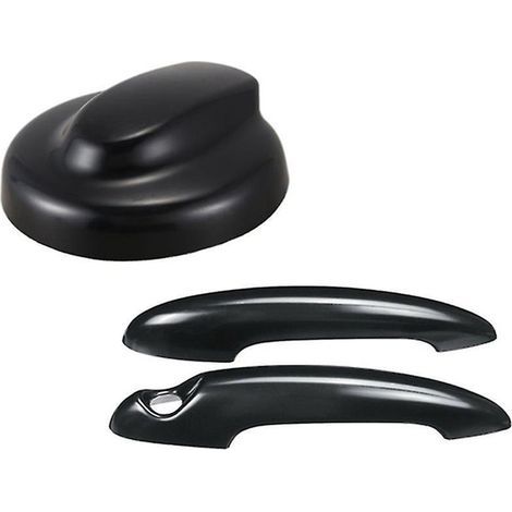 Couvercle de Bouchon de Remplissage de RéServoir de Carburant de Voiture pour S R55 R56 2007-2013 (Noir) (1/4)