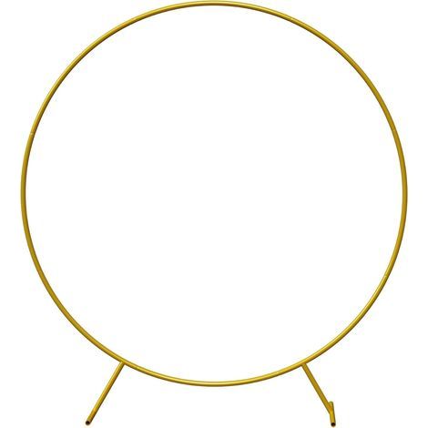 Arche de ballons en métal Kit d'arche de ballons en or Arche de ballons ronds pour anniversaire, décoration de mariage 1.8M (1/5)