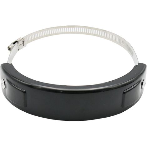 Nazalus-Hot Sale-Motorrad-Auspuffschutz, 100 mm–160 mm, ovale Dosenabdeckung, runde Auspuff-Schutzabdeckung – Schwarz