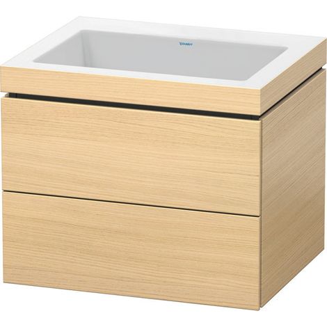 Duravit L-Cube Meuble vasque c-bonded avec socle mural, 60x48 cm, (1/5)