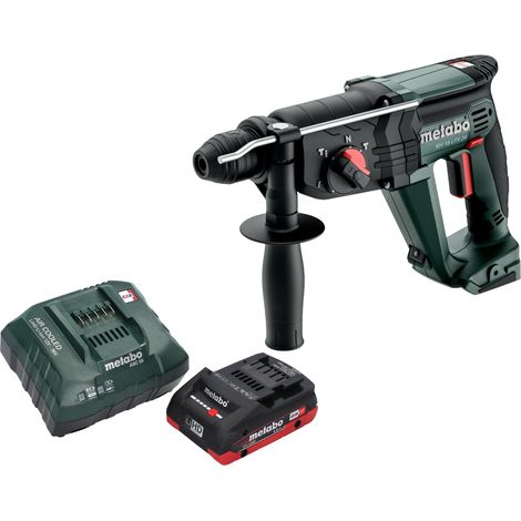 Martello combinato a batteria Metabo KH 18 LTX 24 18 V 2,1 J SDS Plus + 1x batteria LiHD 4,0 Ah + caricatore