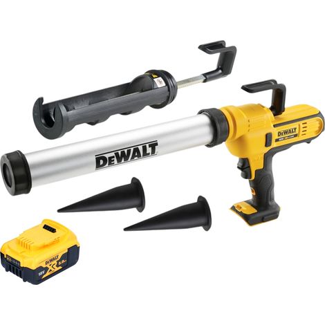 Pistola per calafataggio a batteria DeWalt DCE 581 NK 18 V 310 ml + 1x batteria ricaricabile 5,0 Ah + custodia - senza caricabatterie