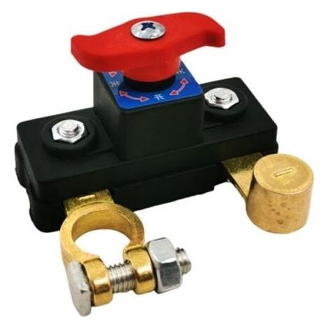 Coupe Circuit Batterie, Interrupteur À Lame Disjoncteur De Batterie, Contrôle De Déconnexion De Batteries De Voiture, Disjoncteur Batteries 12V 24V (1/5)